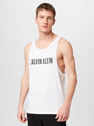 balts Calvin Klein Swimwear T-Krekls: no priekšpuses