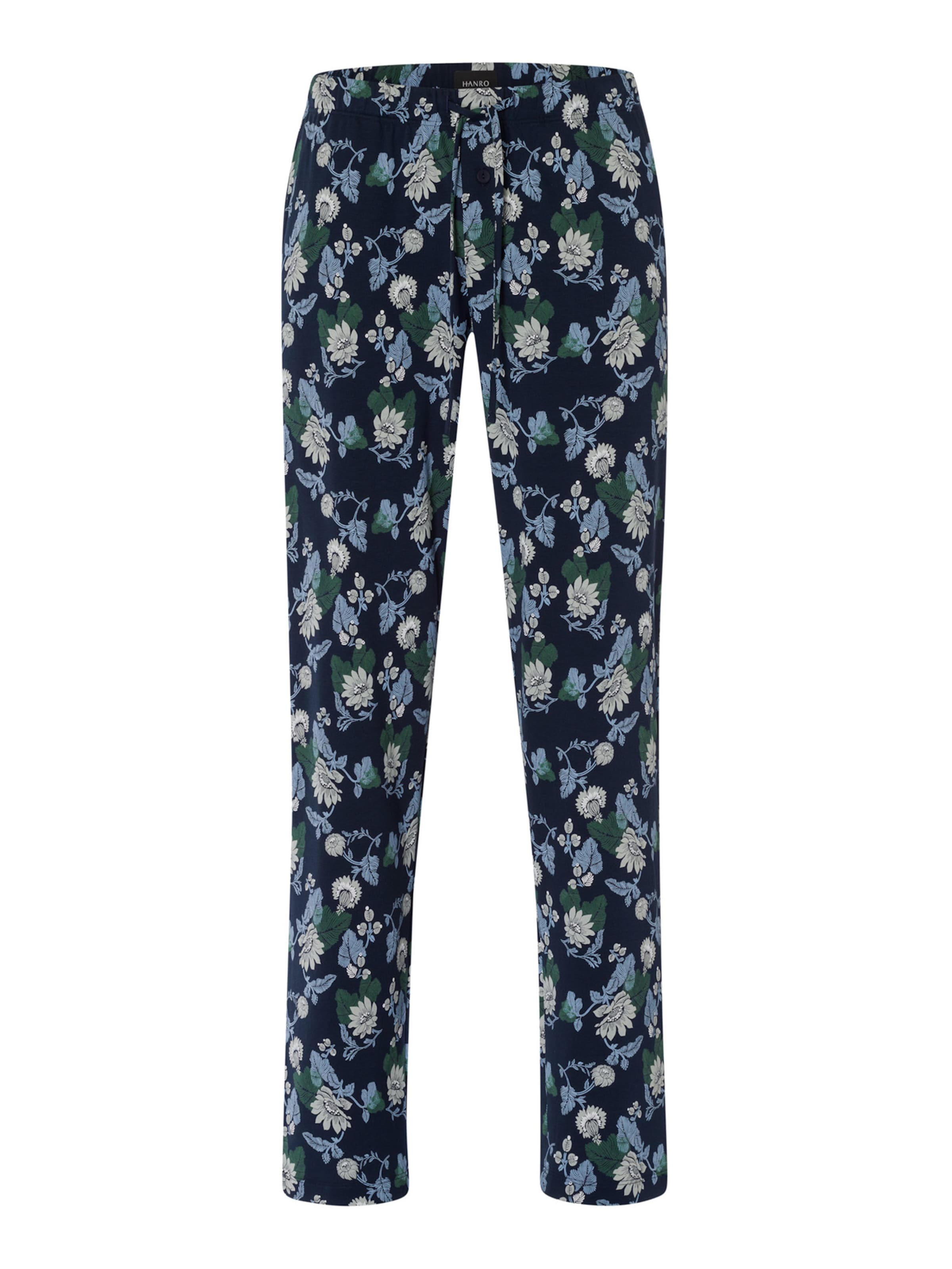 Hanro Pyjamahose ' Night & Day ' in Blau: Vorderseite
