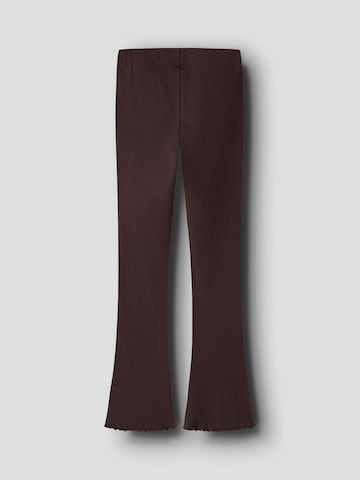 NAME IT Boot cut Leggings 'NKFNAKAL' in Brown