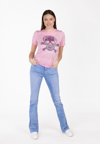 Key Largo Shirt 'Bone' in Pink