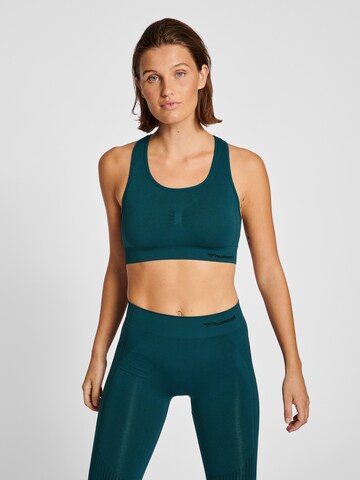 Hummel Bustier Sports-BH i grøn: forside