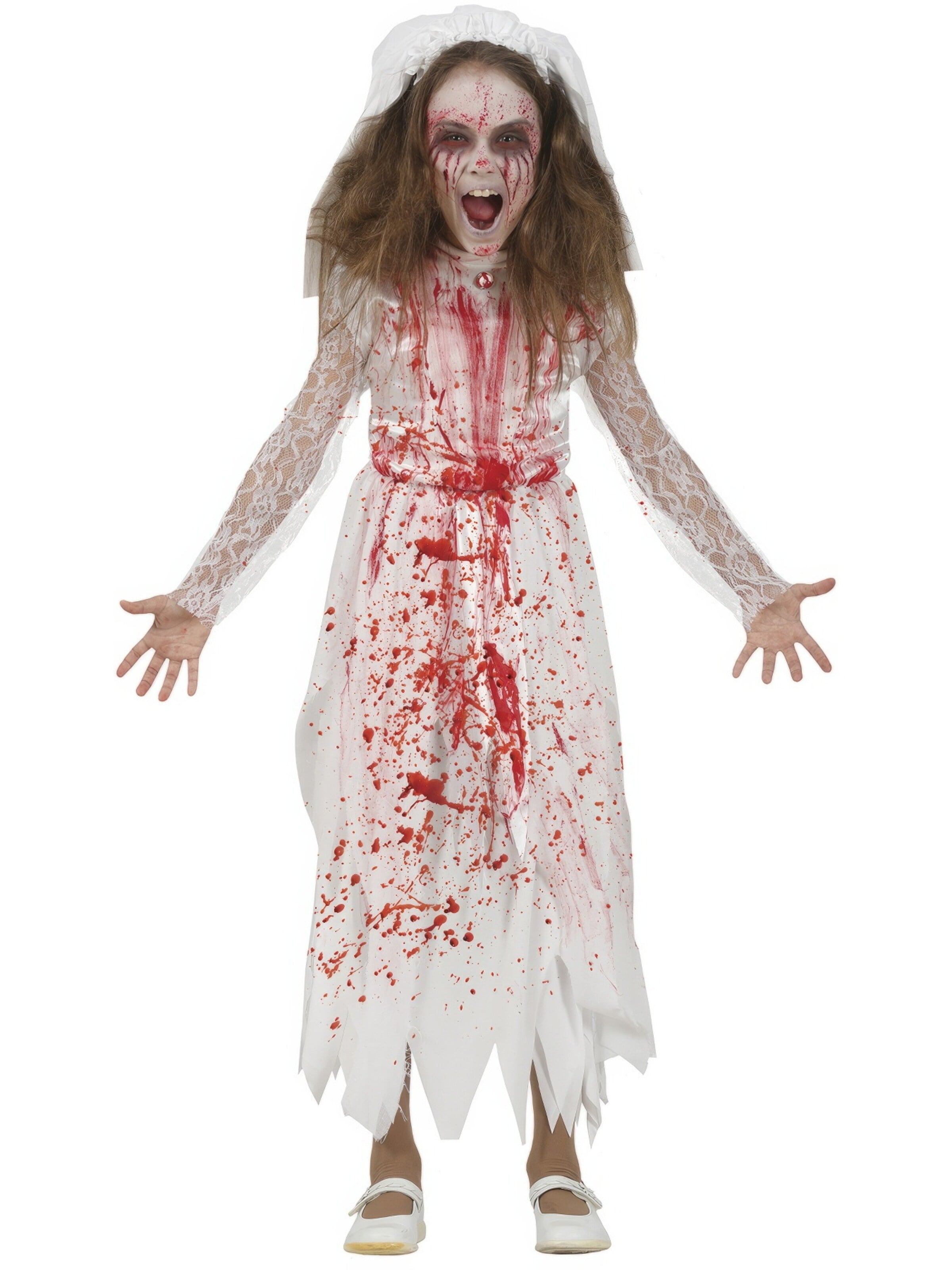 FreakyFits Kleid 'Halloween Geist'‌‌‌‌‌‌‌‌‌ in Weiß