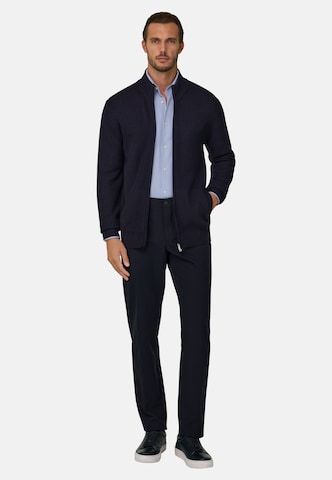 Boggi Milano Gebreid vest in Blauw: voorkant