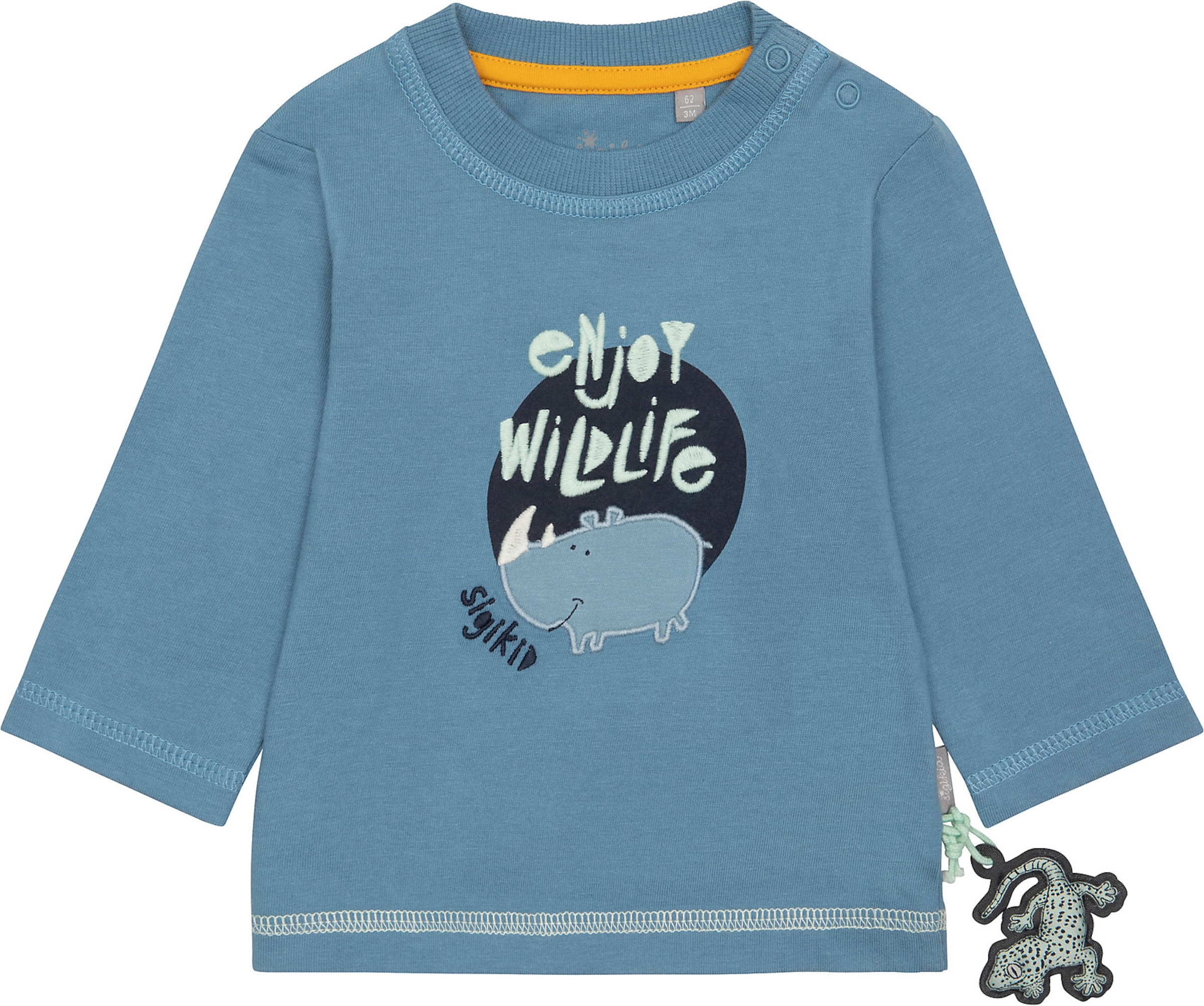 Kinder Kids (Gr. 92-140) SIGIKID Shirt 'WILDLIFE' in Blau - XV49883