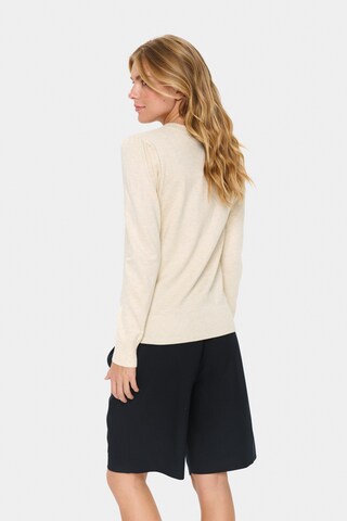 SAINT TROPEZ Pullover 'Mia' in Beige