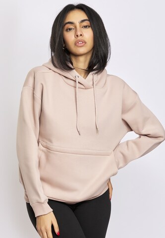 FRESHLIONS Sweatshirt 'Balina' in Beige: voorkant