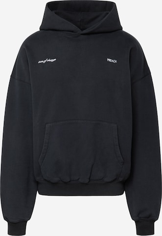 Preach Sweatshirt in Zwart: voorkant