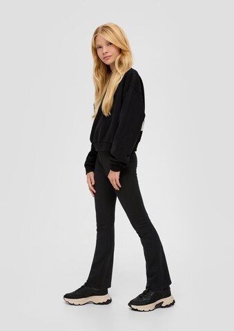 s.Oliver Flared Leggings in Schwarz