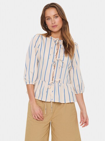 SAINT TROPEZ Blouse 'KotrinaSZ' in Blue: front