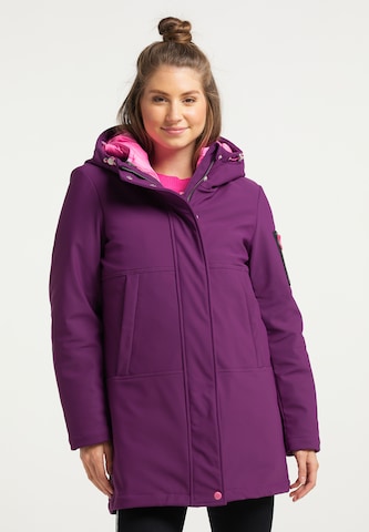 Manteau d’hiver MYMO en violet : devant