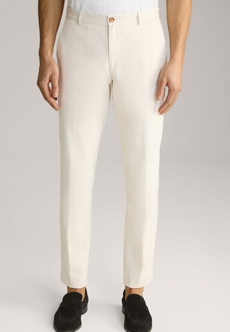 JOOP! Slimfit Pantalon 'Hank' in Beige: voorkant