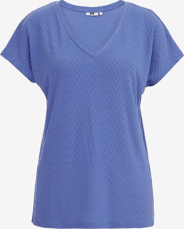 T-shirt WE Fashion en bleu : devant