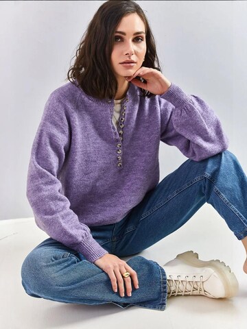 Pullover di Bianco Lucci in lilla