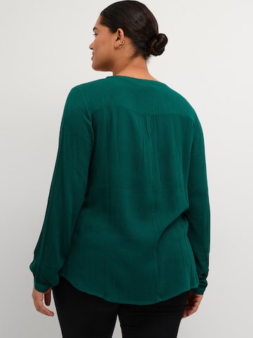 KAFFE CURVE Blouse 'Ami' in Green