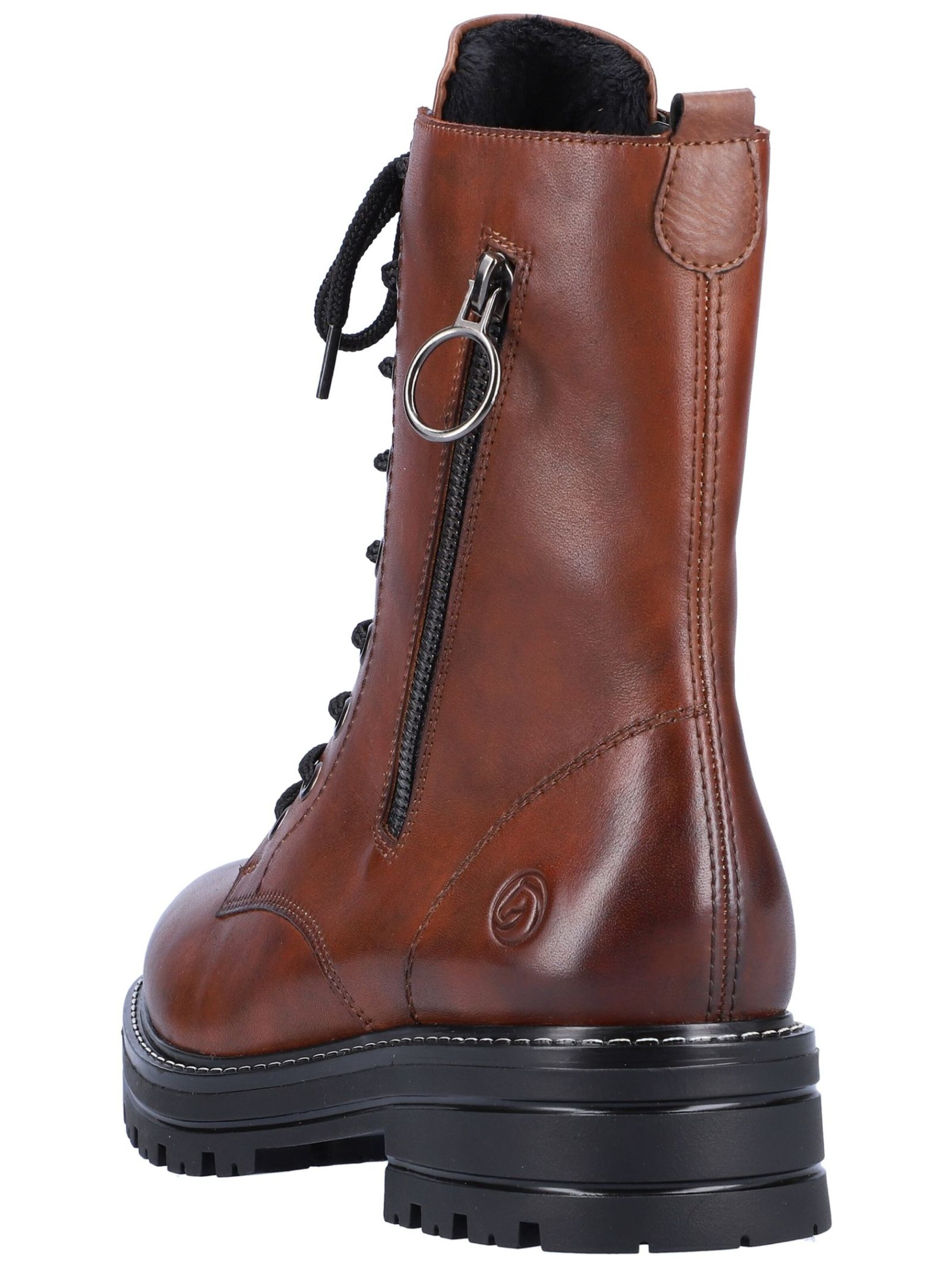 REMONTE Lace-Up Ankle Boots in Brown