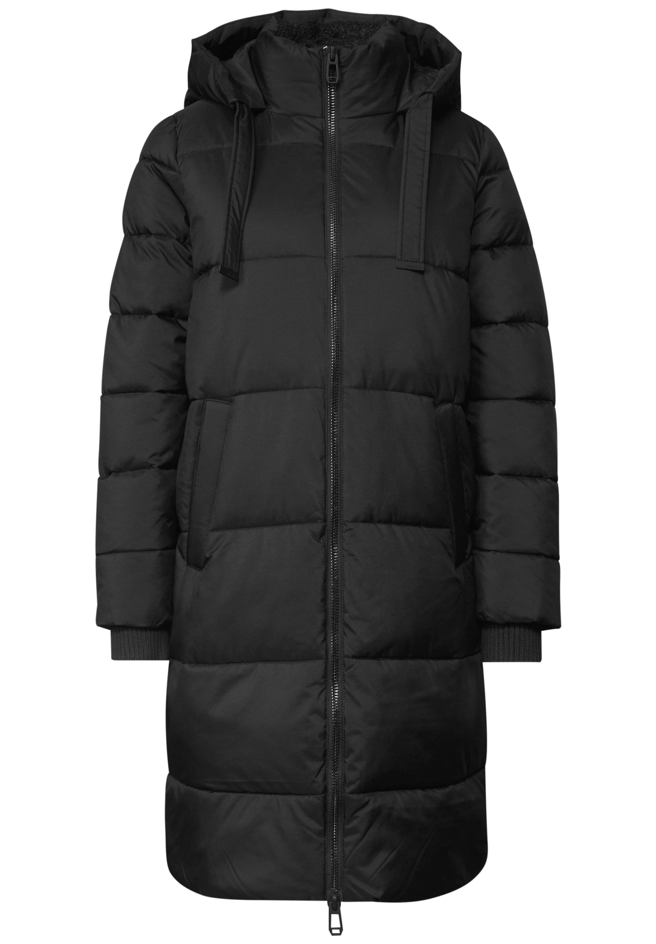 Street One Studio Winter Coat in Black: front