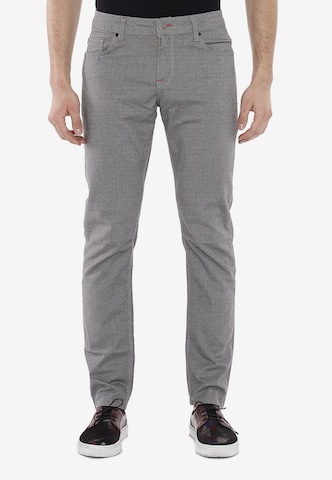 CIPO & BAXX Slimfit Hose 'Stan' in Grau: predná strana