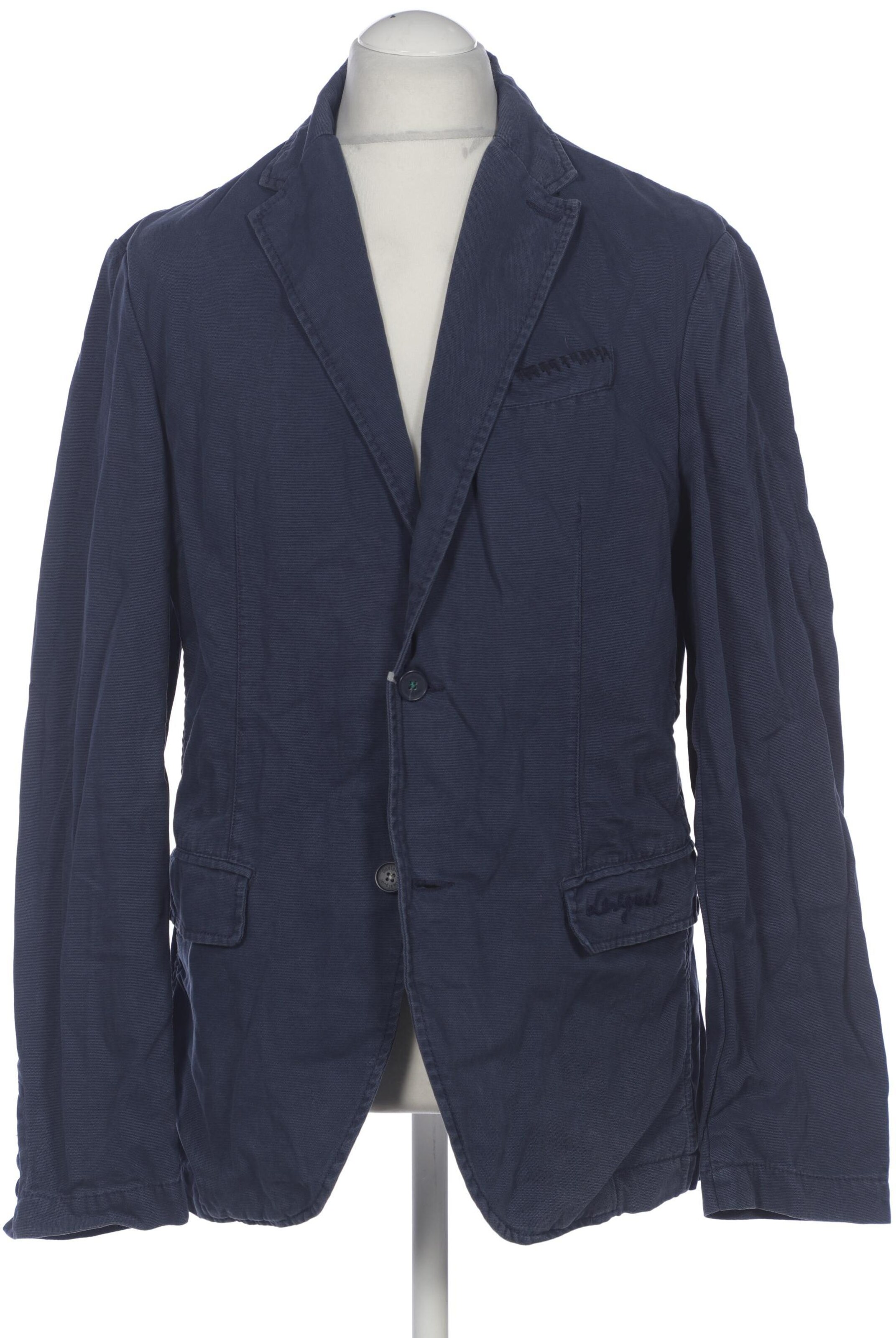 Desigual Suit Jacket in XL in Blue: front