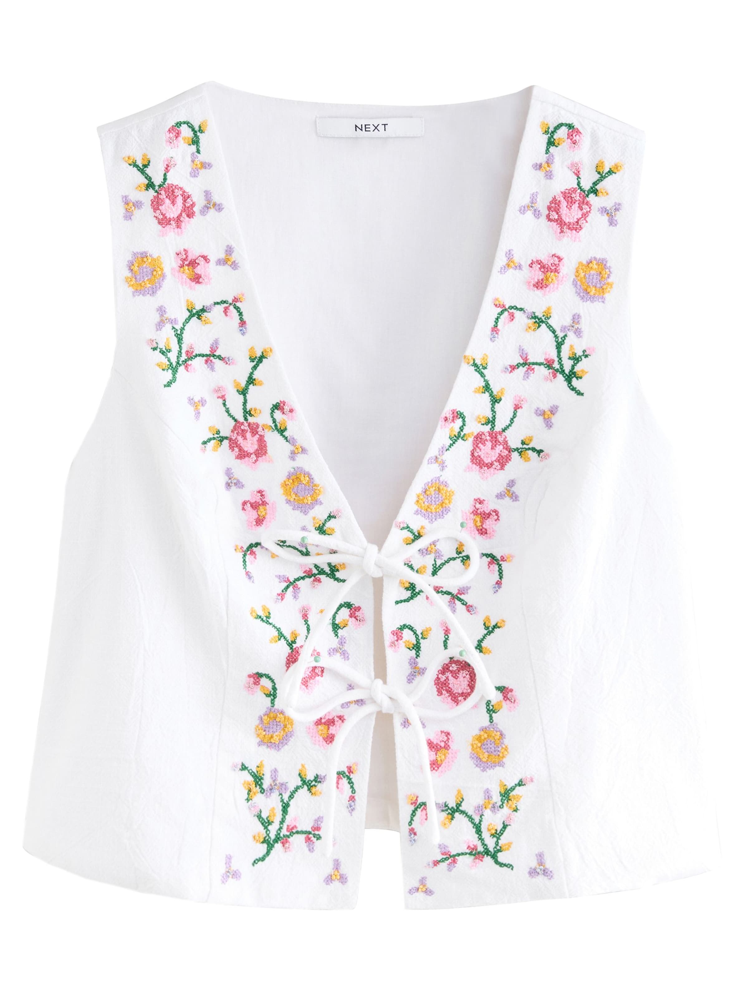 Next Vest in White: front