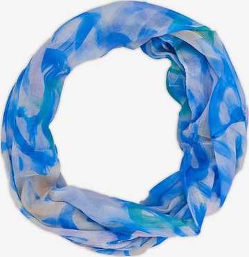 styleBREAKER Schlauchschal 'Loop mit Brushstroke Herz Muster' in Blau: Vorderseite
