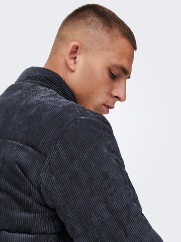 Veste mi-saison 'Cash' Only & Sons en gris