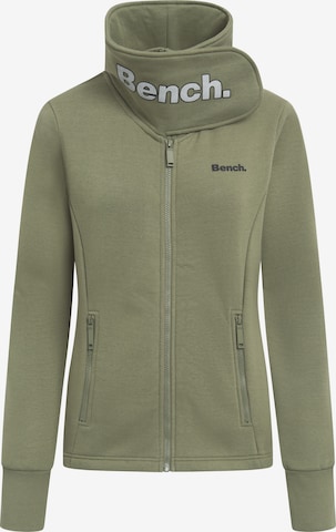 BENCH Sweatjacke in Grün: Vorderseite