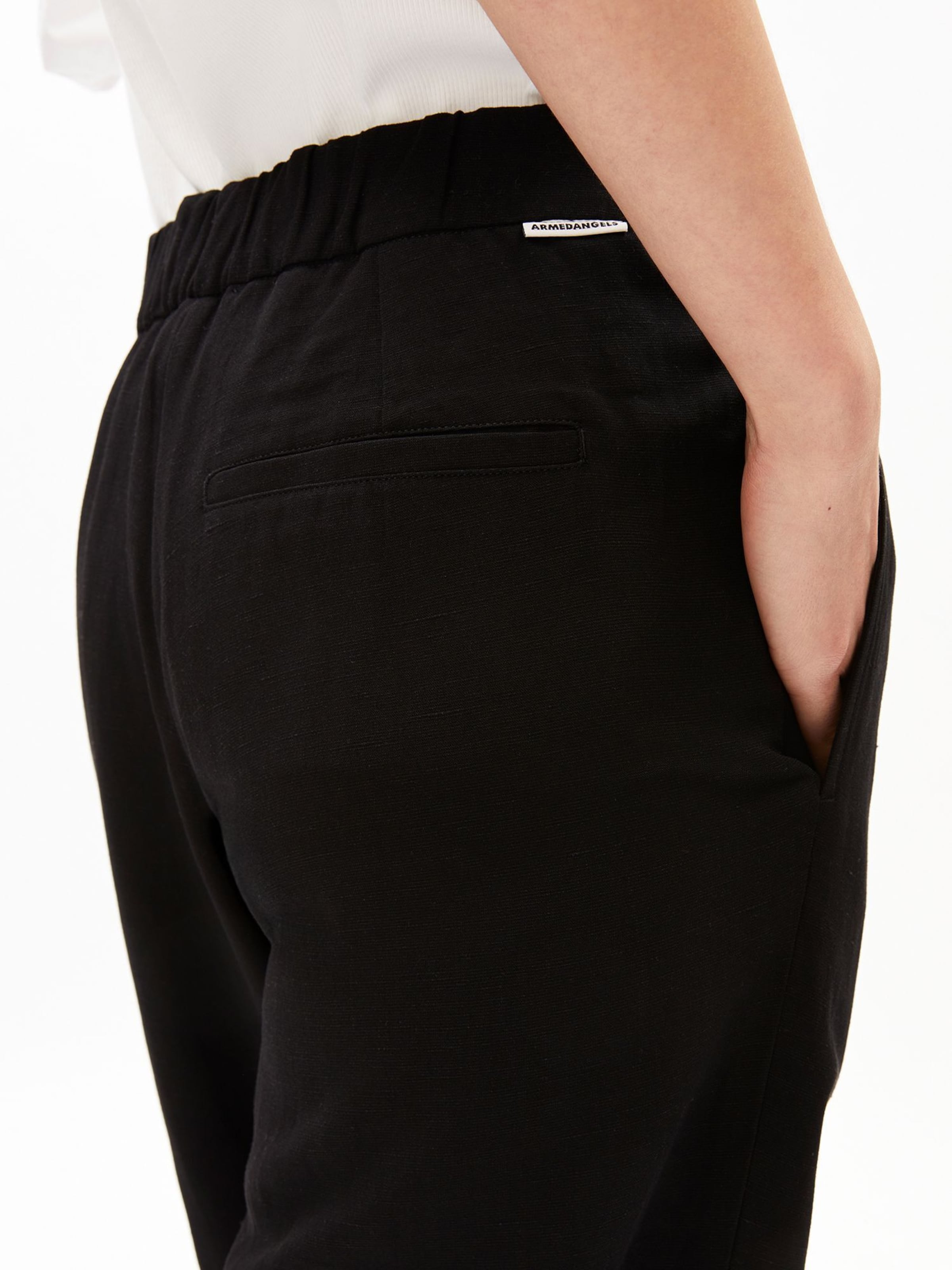 ARMEDANGELS Loosefit Broek in Zwart