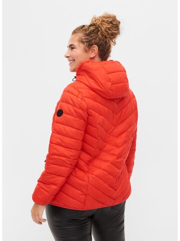 Zizzi Between-season jacket in Red