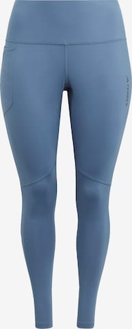 ADIDAS TERREX Skinny Workout Pants 'Multi ' in Blue: front