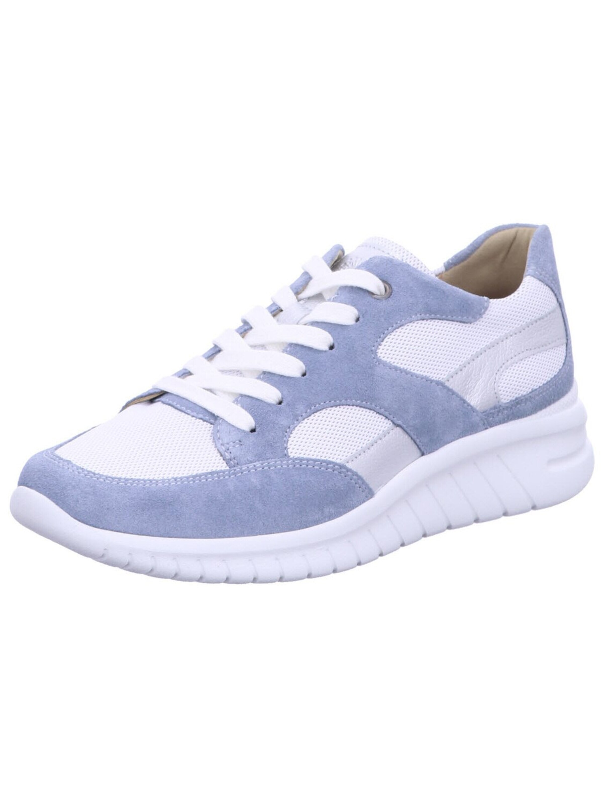 Hartjes Sneakers 'Schnürschuh Damen 162.2402314302 Echtleder in blau' in Blue: front
