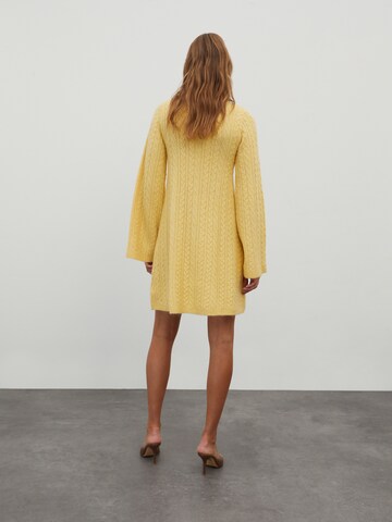 EDITED Knit dress 'Madalyn' in Yellow