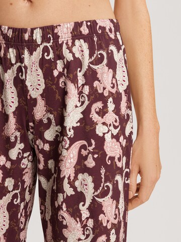 Hanro Pyjamabroek ' Loungy Nights ' in Bruin