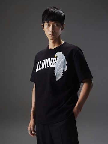 J.Lindeberg T-shirt 'Camilo' i svart: framsida