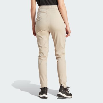 ADIDAS TERREX Úzky strih Outdoorové nohavice 'Xperior' - Béžová