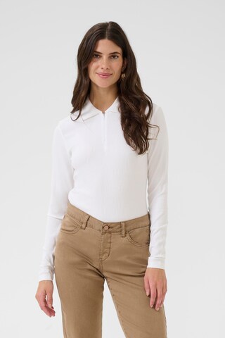 Pull-over 'Ribba' Cream en blanc : devant