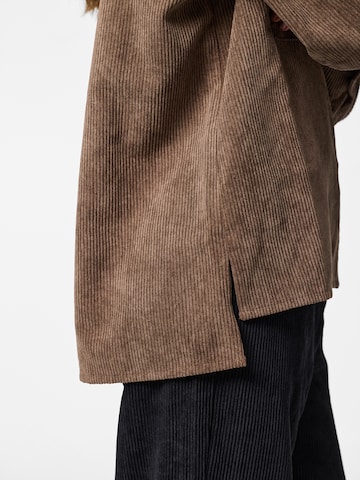 PIECES Blouse 'PCEFFI' in Brown
