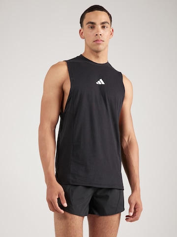 ADIDAS PERFORMANCE - Camisa funcionais 'D4T Workout' em preto: frente