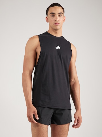 ADIDAS PERFORMANCE Functioneel shirt 'D4T Workout' in Zwart: voorkant