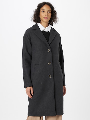 PIECES Between-seasons coat 'ALICE' in Grey: front