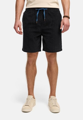 INDICODE JEANS Regular Pants 'Polle' in Black: front