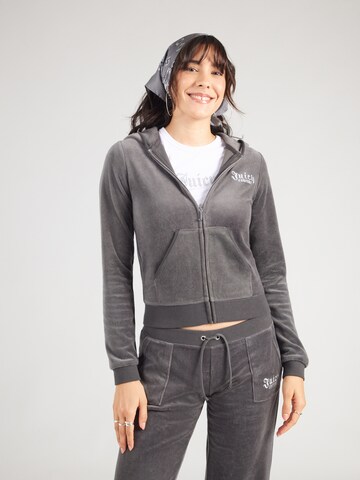 Juicy Couture Bluza rozpinana 'REGAL REBELLE ROBYN' w kolorze szary
