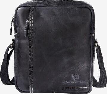 Jan Vanderstorm Crossbody Bag in Black: front