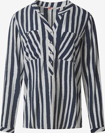 TIMEZONE Blouse 'Henley' in Blue: front