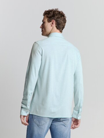 No Excess Regular fit Button Up Shirt in Blue
