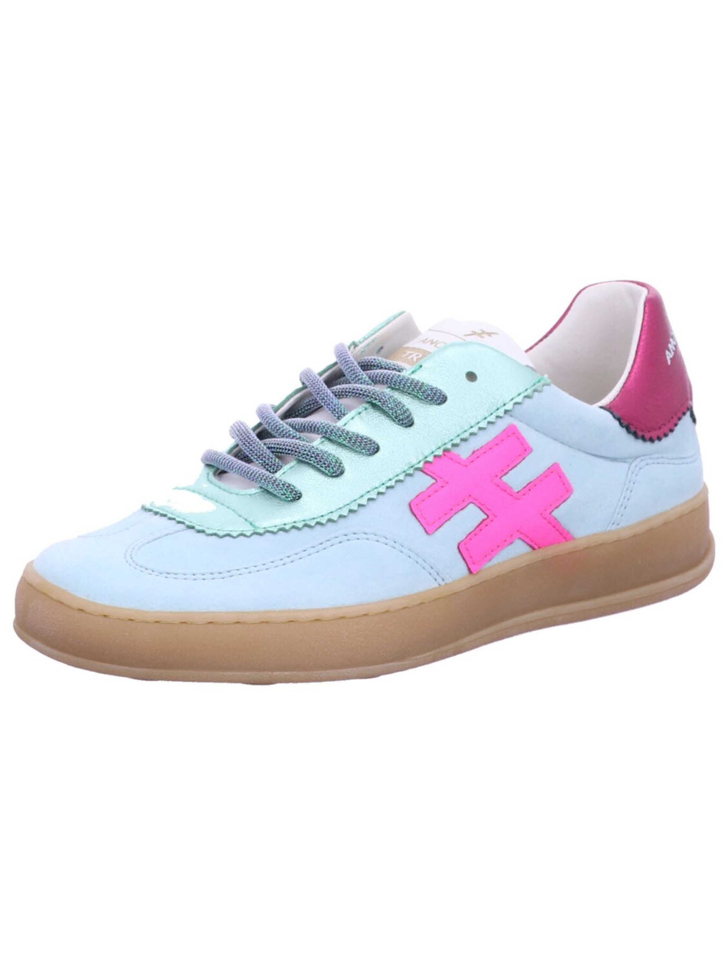 Another Trend Sneaker low 'Sneaker Low Damen A032 M368 Echtleder in grün'‌‌‌‌‌‌‌‌‌ in Blau: Vorderseite