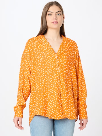 Monki - Blusa em laranja: frente