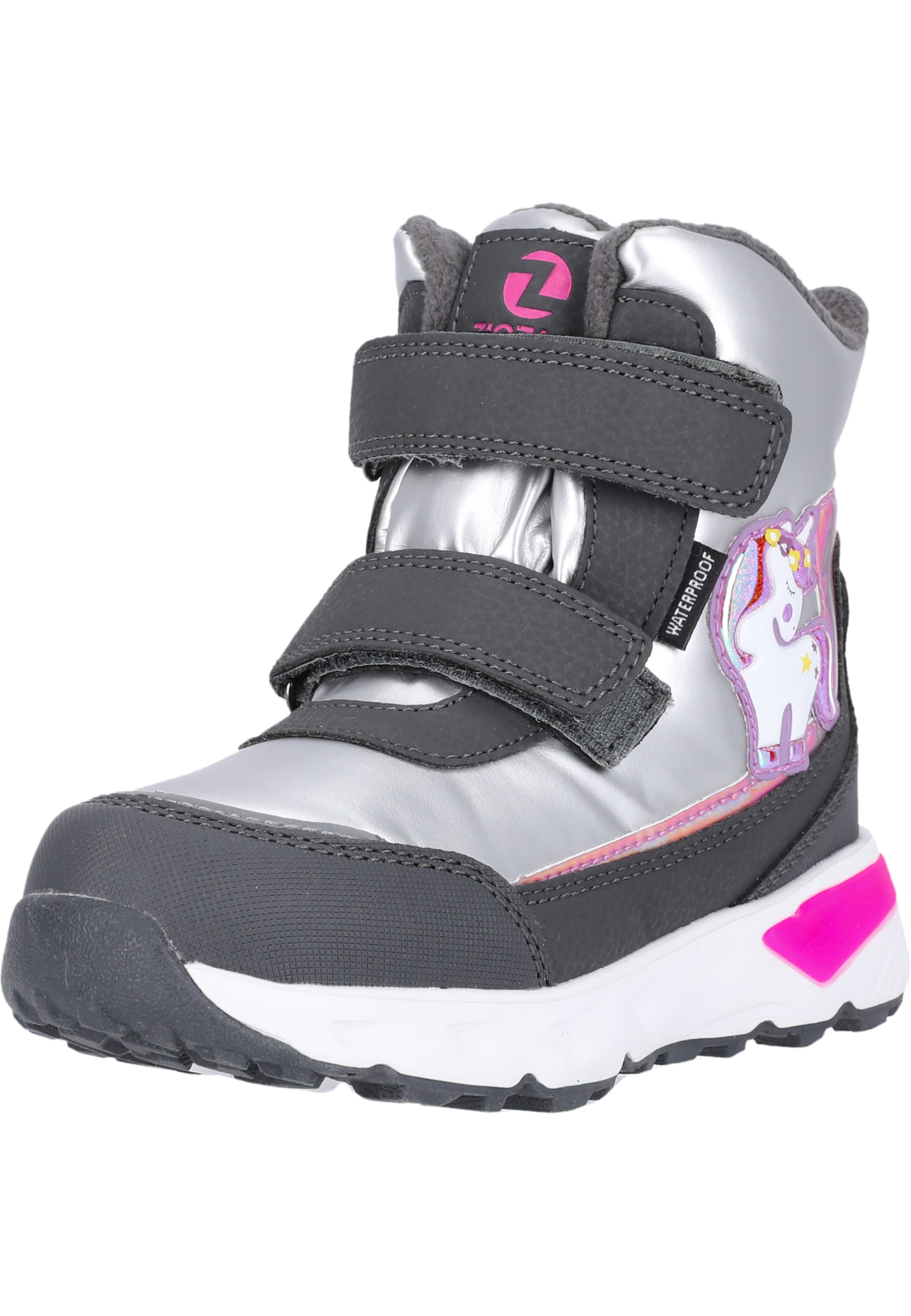 ZigZag Snowboots 'Hidol' in Silber: Vorderseite
