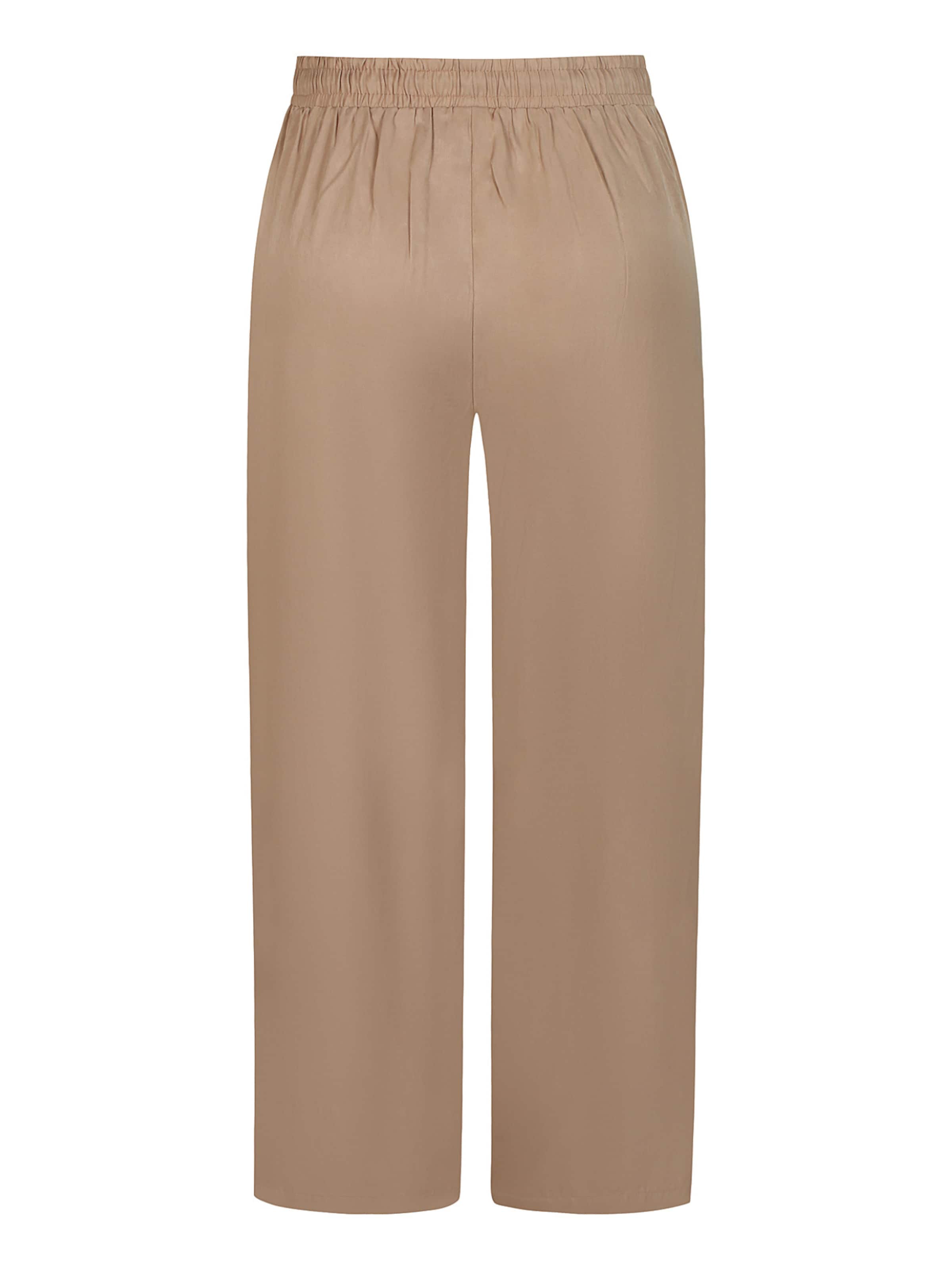 ze-ze Loosefit Broek 'Donna 084' in Bruin