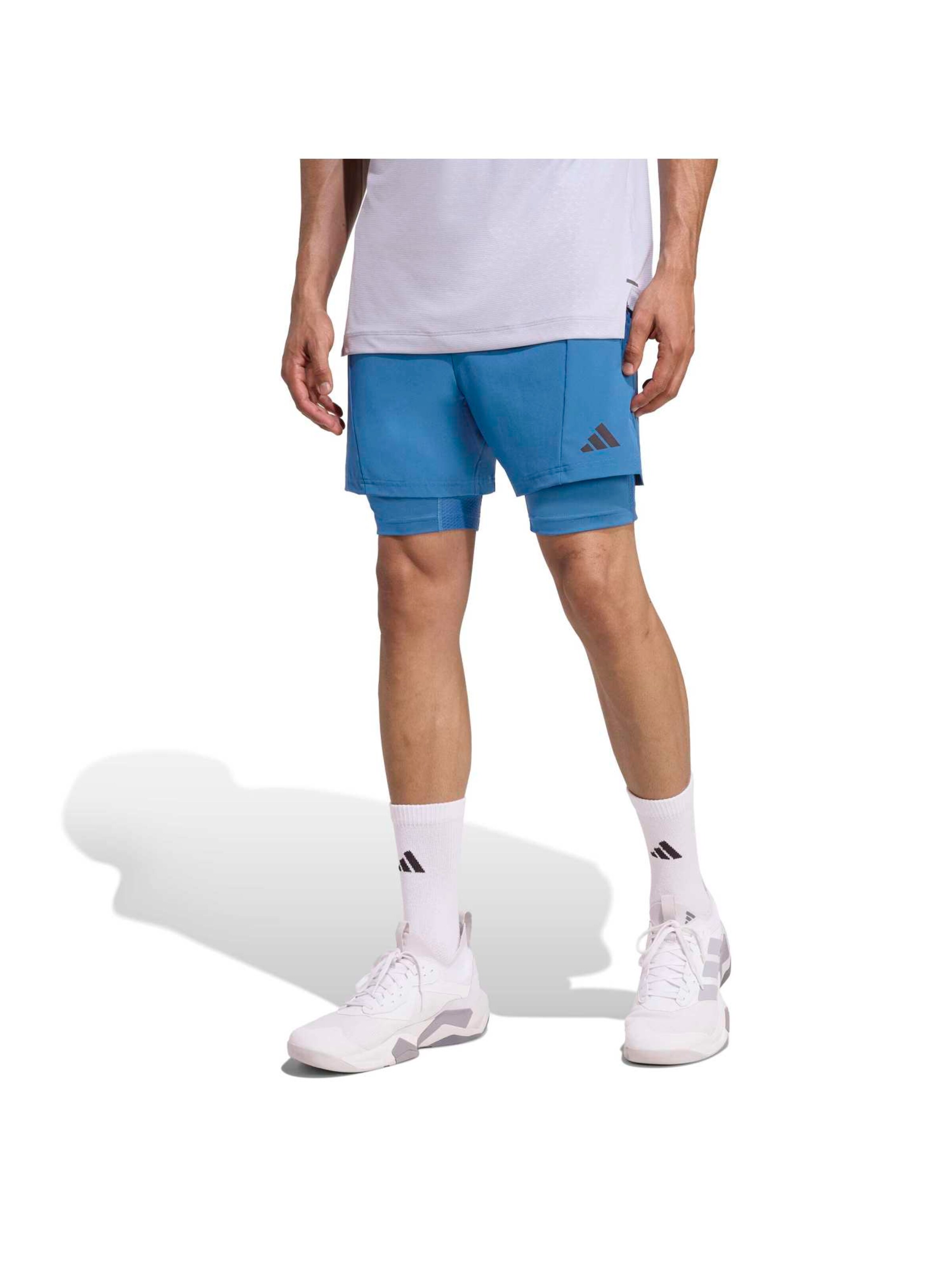 ADIDAS PERFORMANCE Regular Urheiluhousut 'D4T' värissä sininen: etupuoli