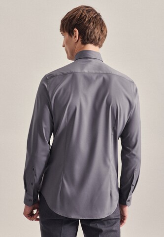 SEIDENSTICKER Slim fit Business shirt in Grey